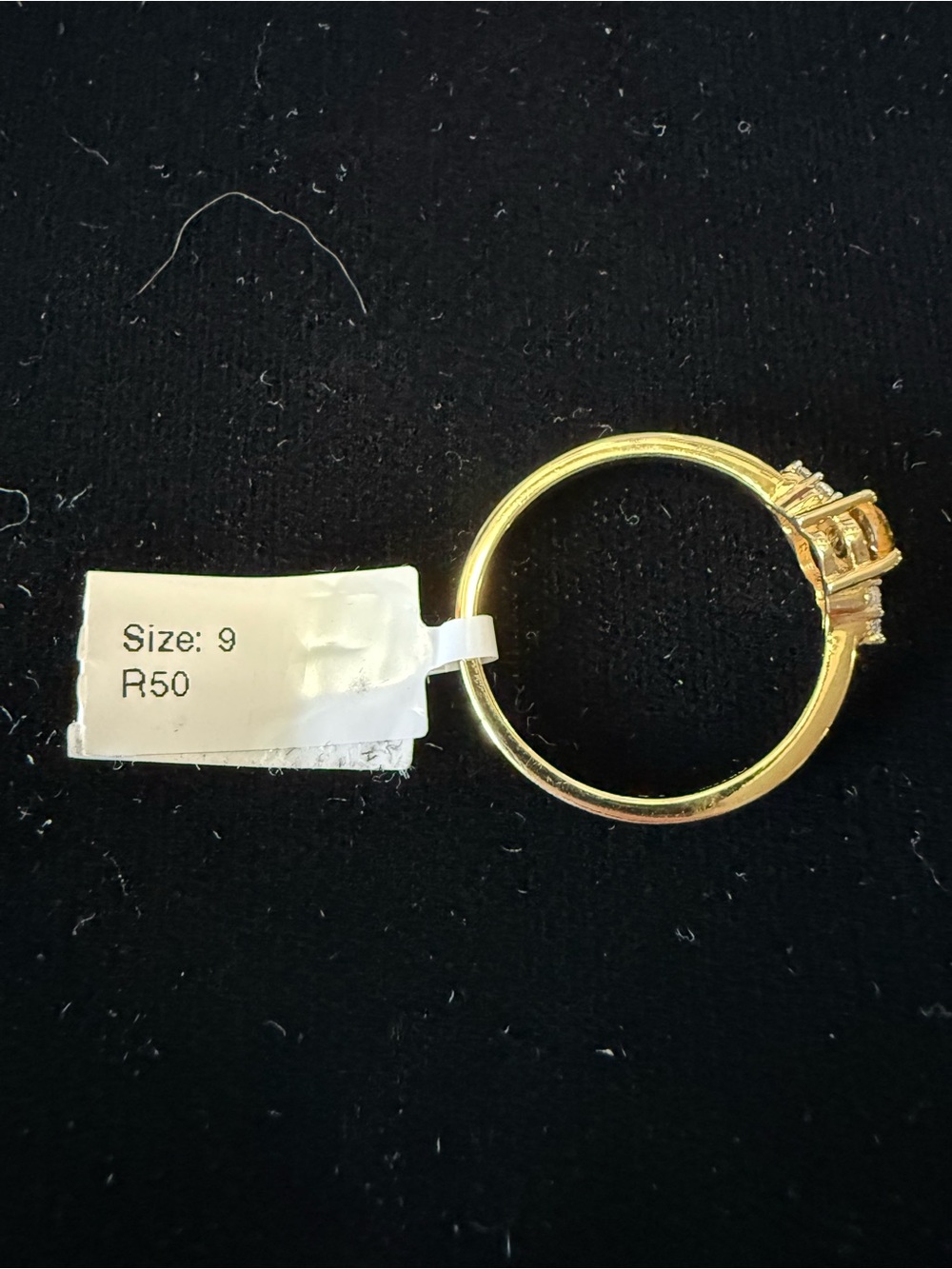 Sterling Silver/Gold Plated Citrine Ring - Picture 2 of 5